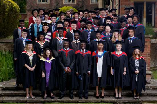 A group of graduating students on the steps of an Adventist school