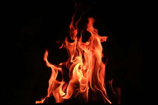 Flames, representing the concept of hellfire