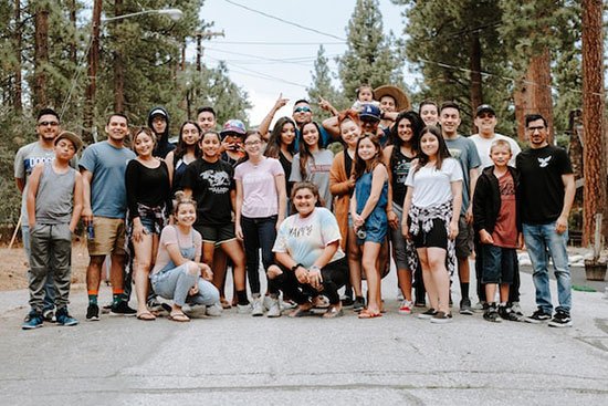 A group of Seventh-day Adventist young people spending time outside