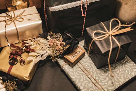 Several exquisitely wrapped gifts, representing spiritual gifts