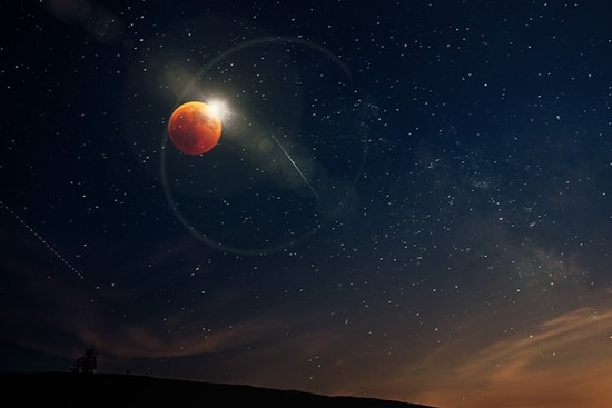 The moon and stars, which the Bible refers to as 'the host of heaven'