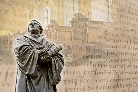 A statue of Martin Luther.